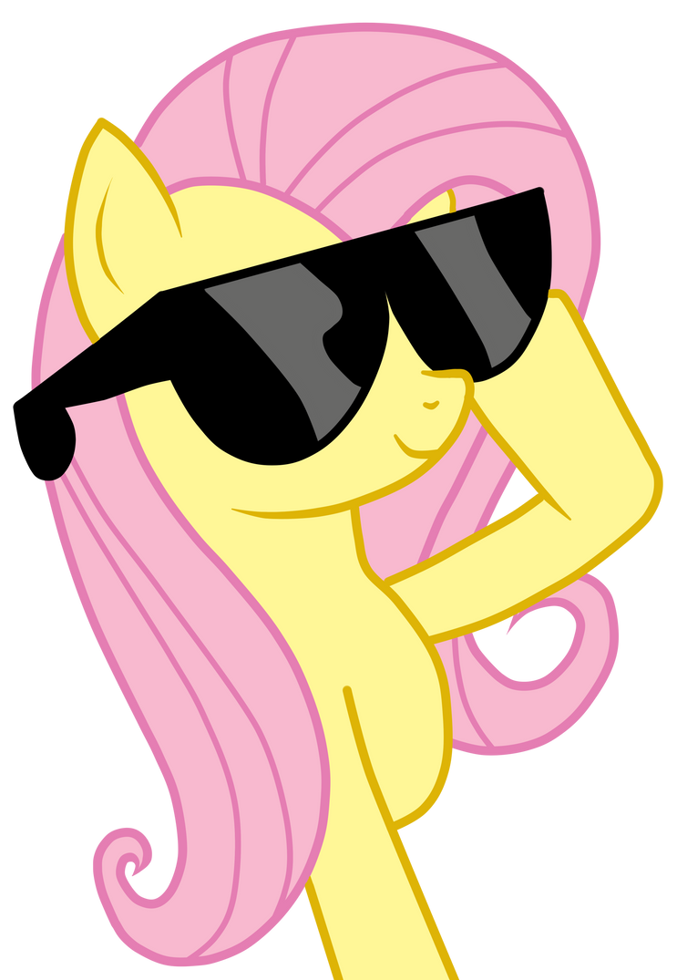 Fluttershy Never Fails To Pwn With Awesome Glasses by