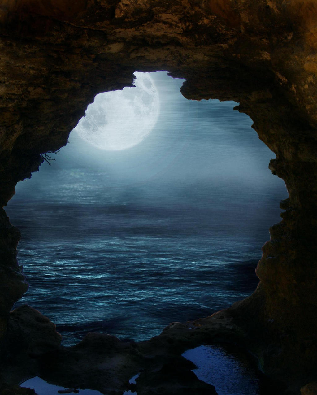 Moonlit Cave