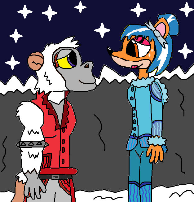 Rilla Roo the snow yeti with Megumi by Heartsissopure on DeviantArt