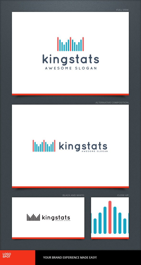 King Stats Logo Template