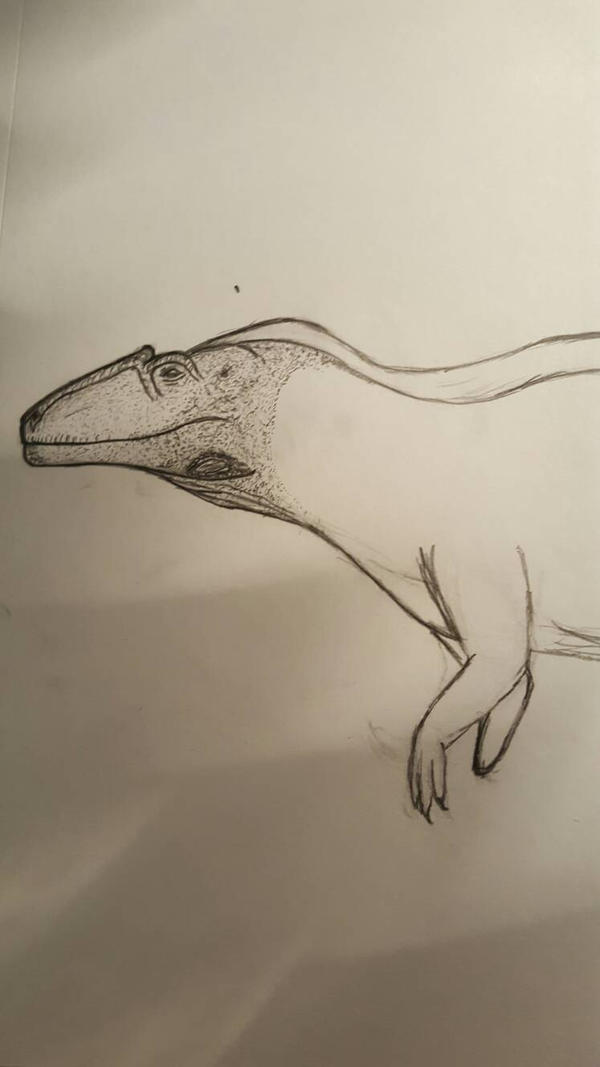 W.I.P Acrocanthosaurus pencil 