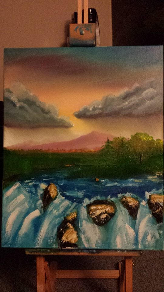 Waterfall Painting