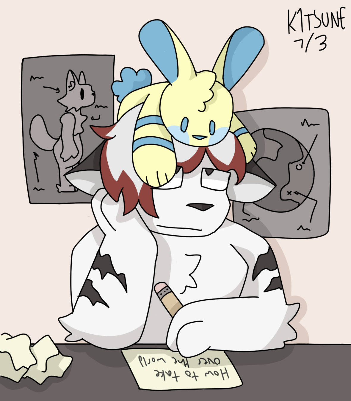 Attack for BowieWolf (ArtFight 2022)
