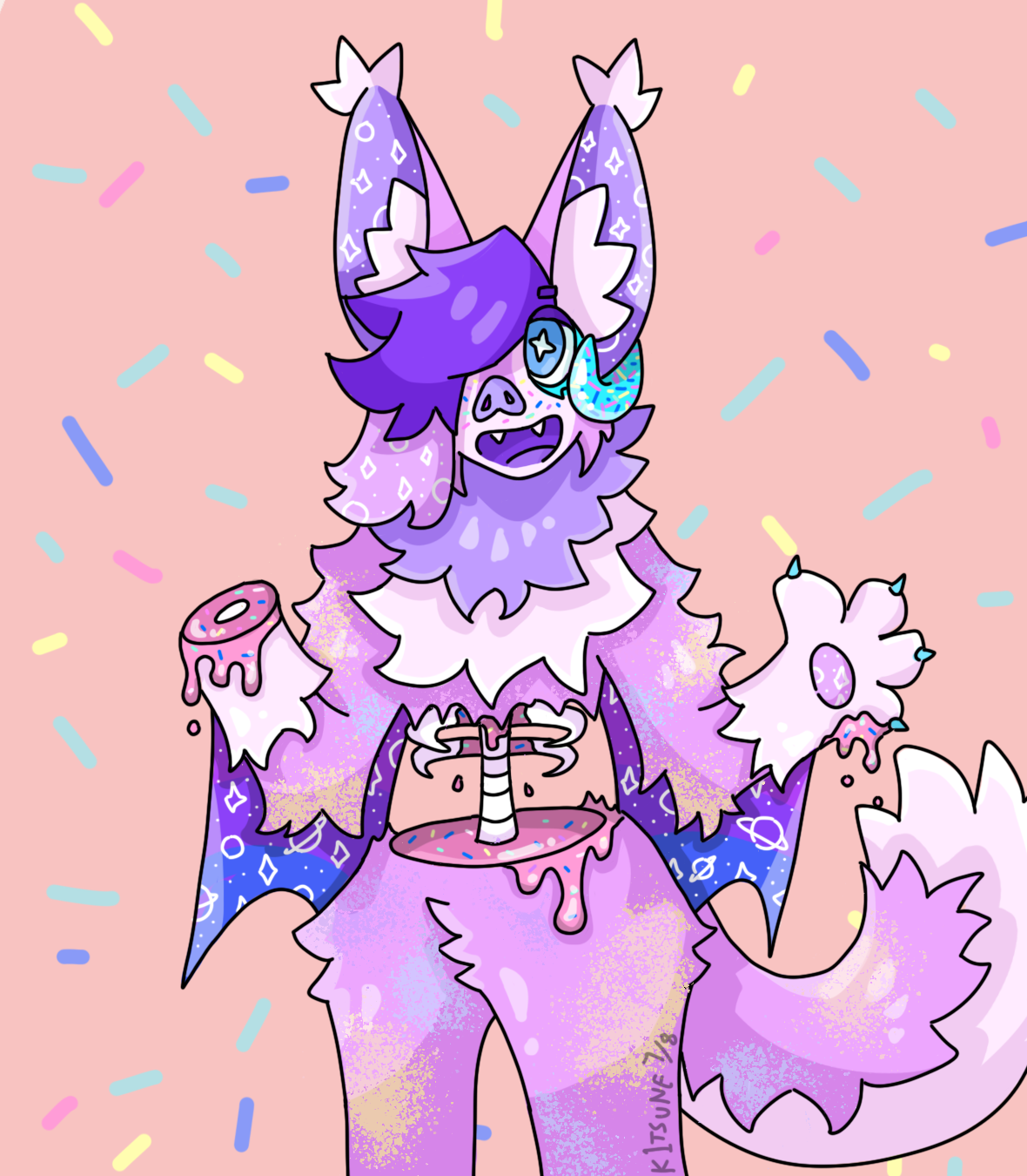 Attack for CandiedNova (ArtFight 2022)