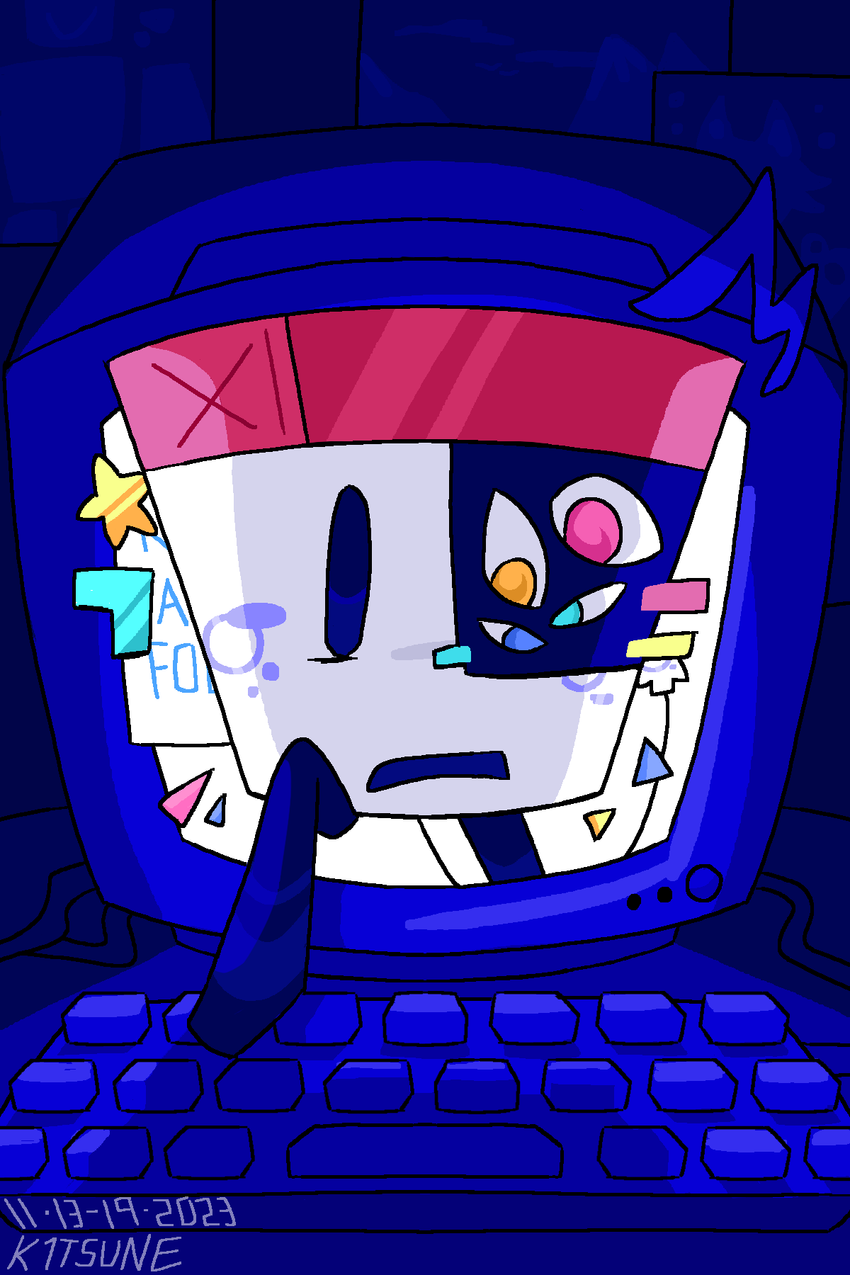 You can't see me behind the screen