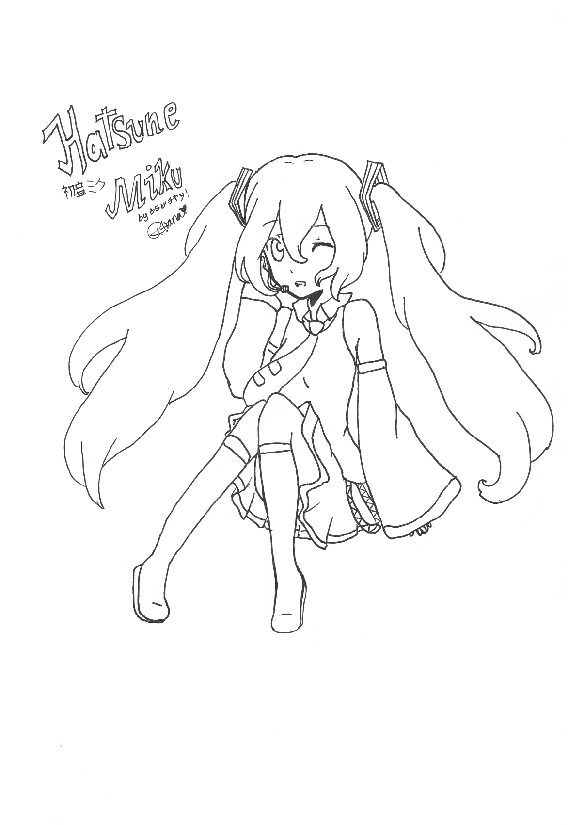 Vocaloid Coloring Pages