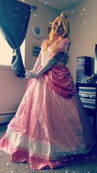 Princess peach cosplay progress 