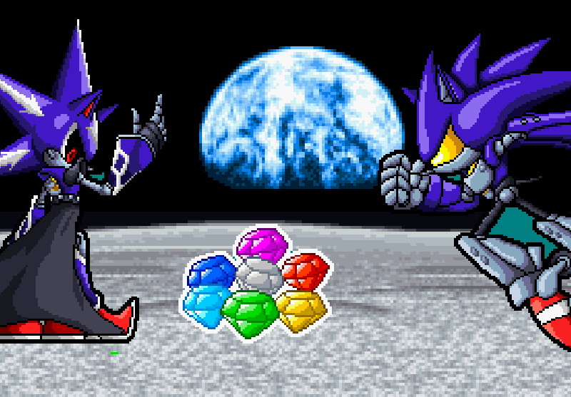 Sans! X on Game Jolt: Super Sonic vs Neo Metal Sonic