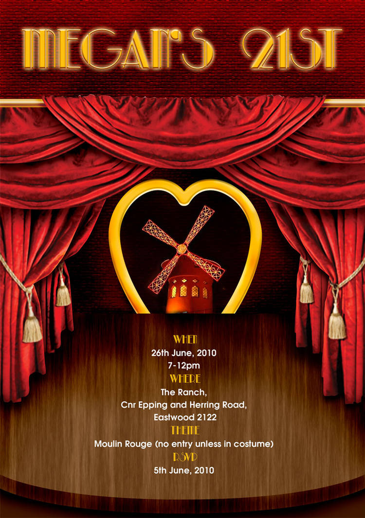 Moulin Rouge Invitation By Scosborne On Deviantart