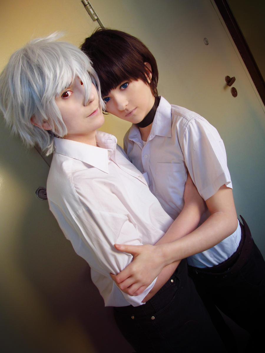 Shinji and Kaworu