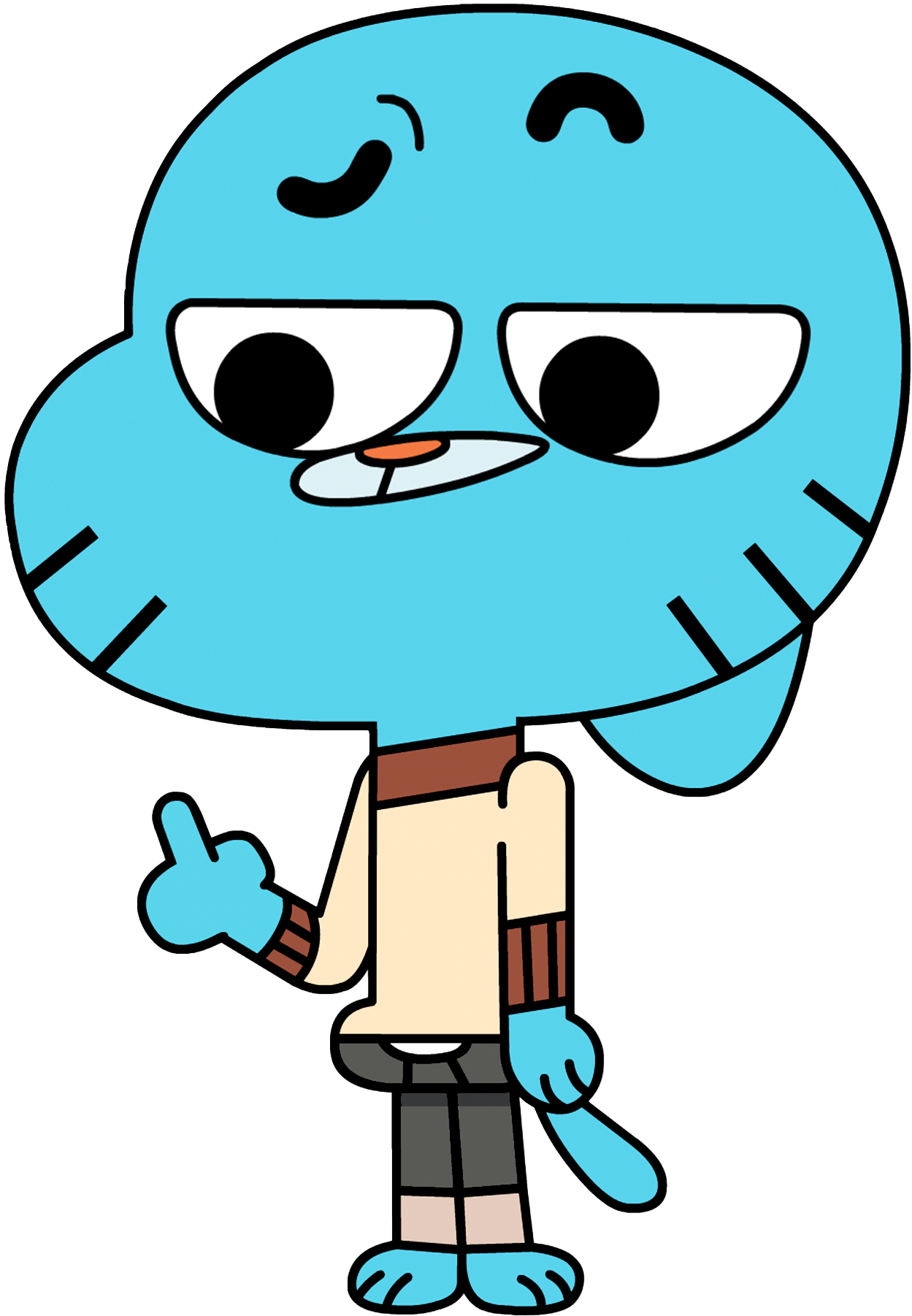 Gumball Middle Finger By Andrewolague2007 On DeviantArt gumball-middle-finger-by-andrewolague2007-on-deviantart