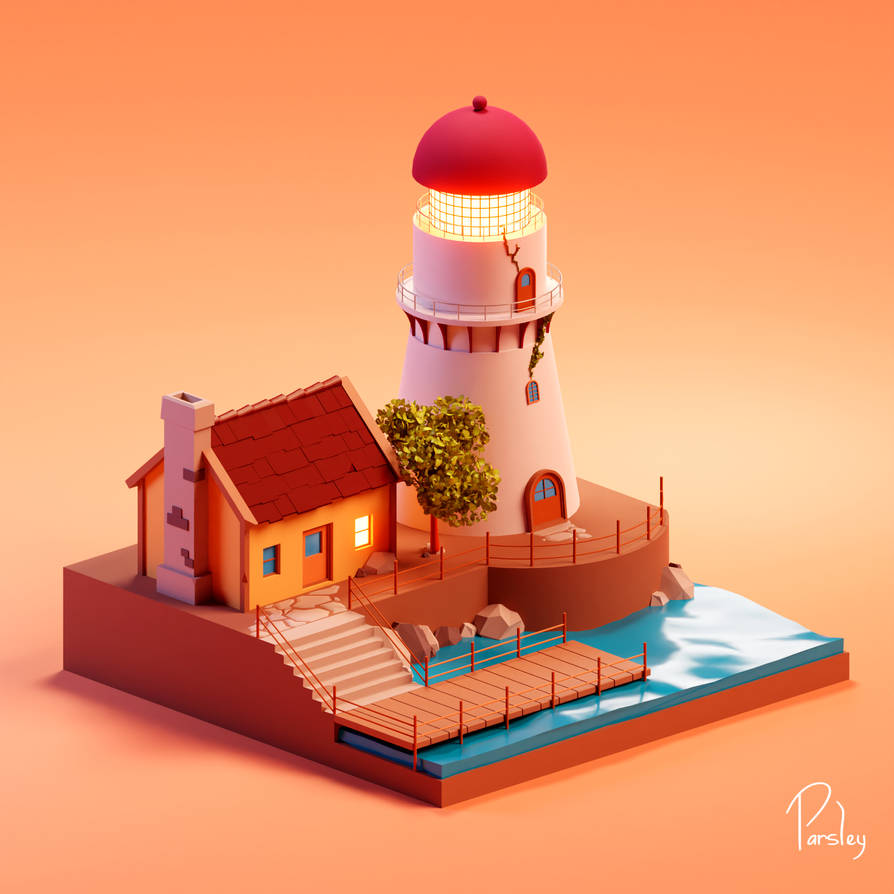Lighthouse Daylight by katherineparsley on DeviantArt
