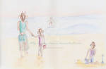 family at the beach edit by Xing-Darcie