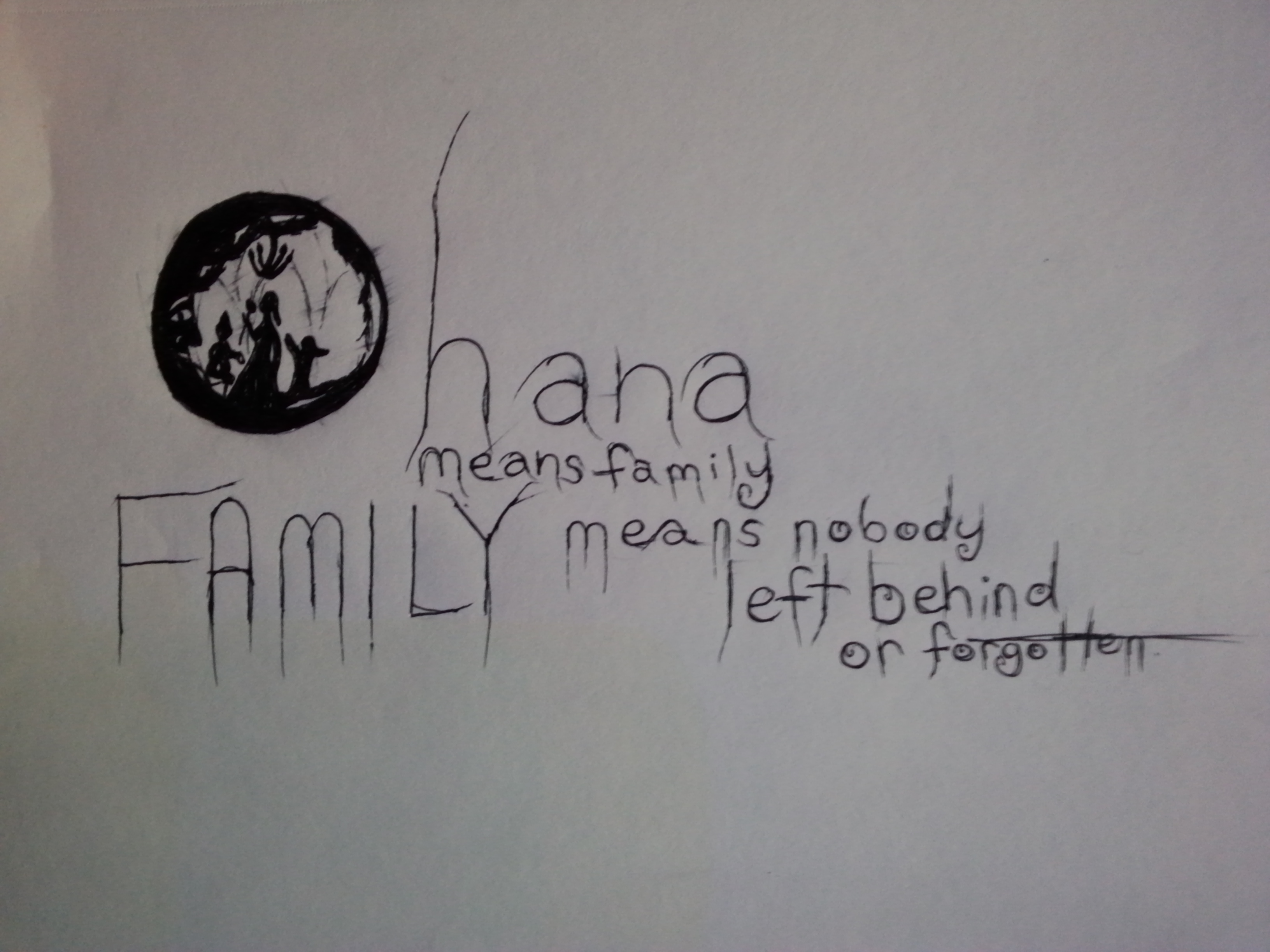 Ohana Tattoo Draw Out by EmoEmilee on DeviantArt