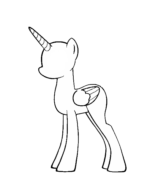 my little pony alicorn base