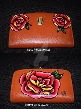 Traditional Rose Tattoo Purse