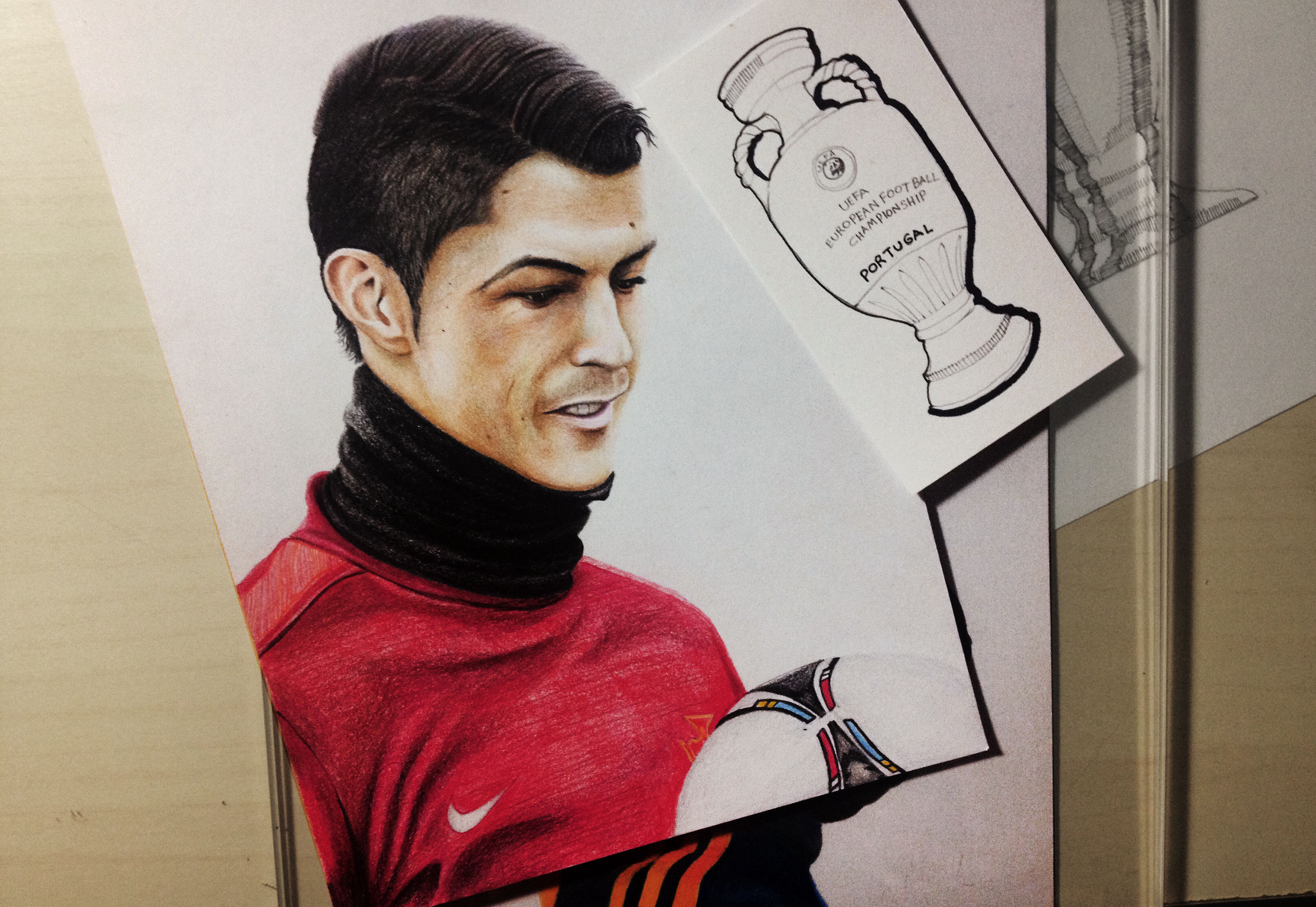 Cristiano Ronaldo and the Henri Delaunay Trophy