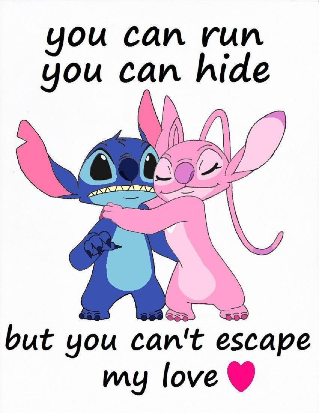 stitch can't escape her love