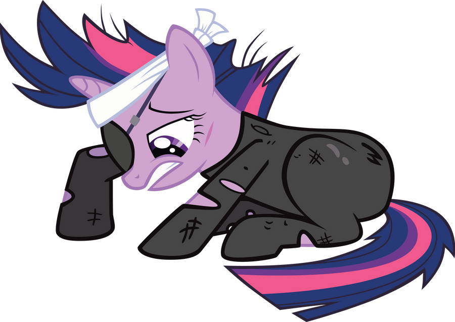 Future Twilight is sore by MetaDragonArt
