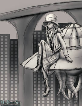Flapper Girl Futaba (PATREON SKETCH)