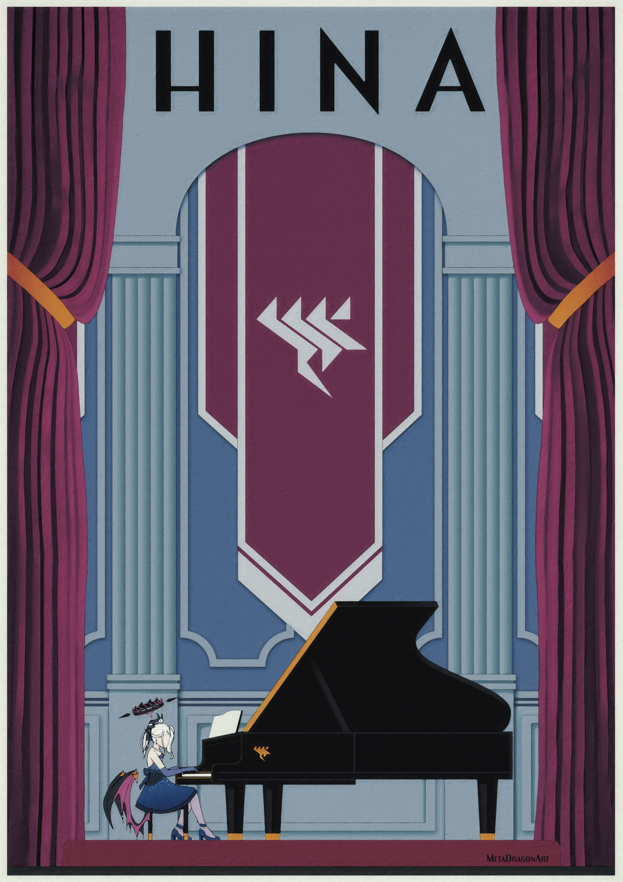 Hina (Dress Ver.) - Blue Archive Art Deco by MetaDragonArt on DeviantArt Hina (Dress Ver.) - Blue Archive Art Deco by MetaDragonArt on DeviantArt