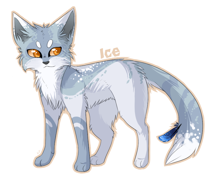 Icecat Deviantart Ice Sticker Commission by FirstAidKittens on DeviantArt
