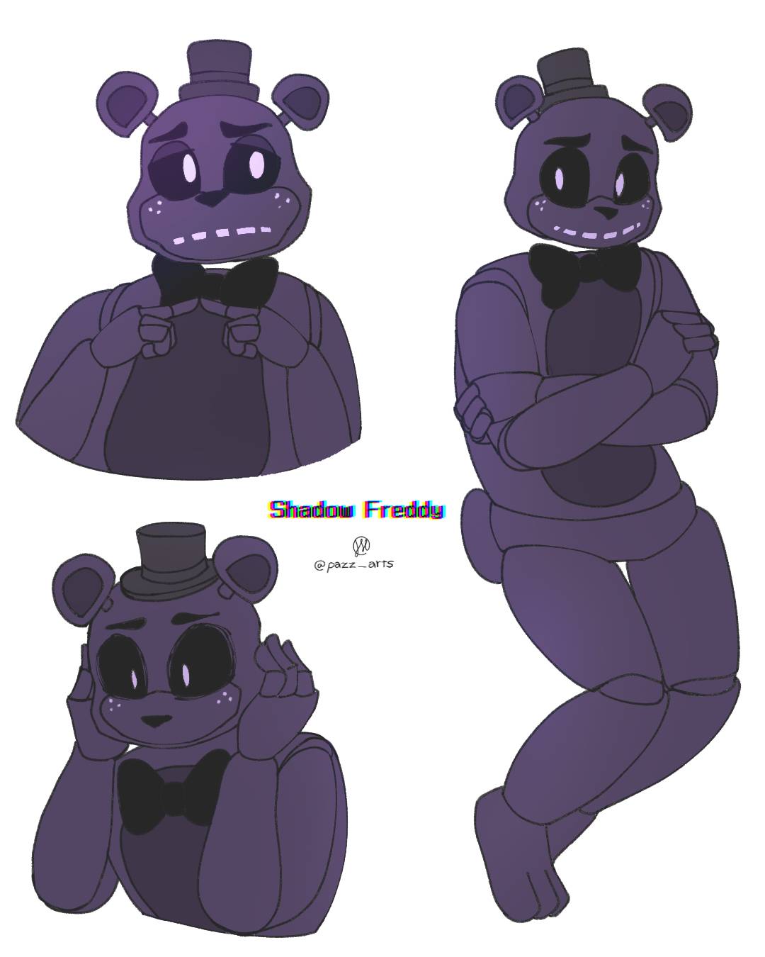 Shadow Freddy in 2023  Fnaf characters, Freddy, Fnaf drawings