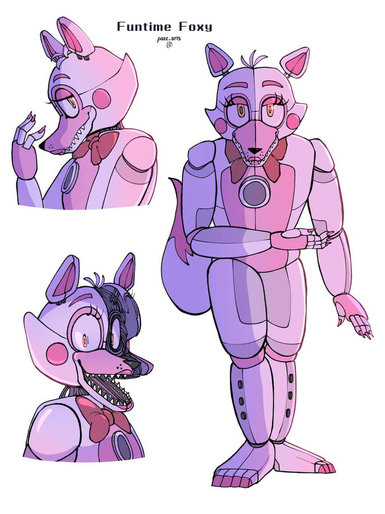 Funtime Foxy Design Funtime Foxy by PazzArts on DeviantArt
