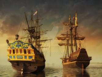 Two historic ships