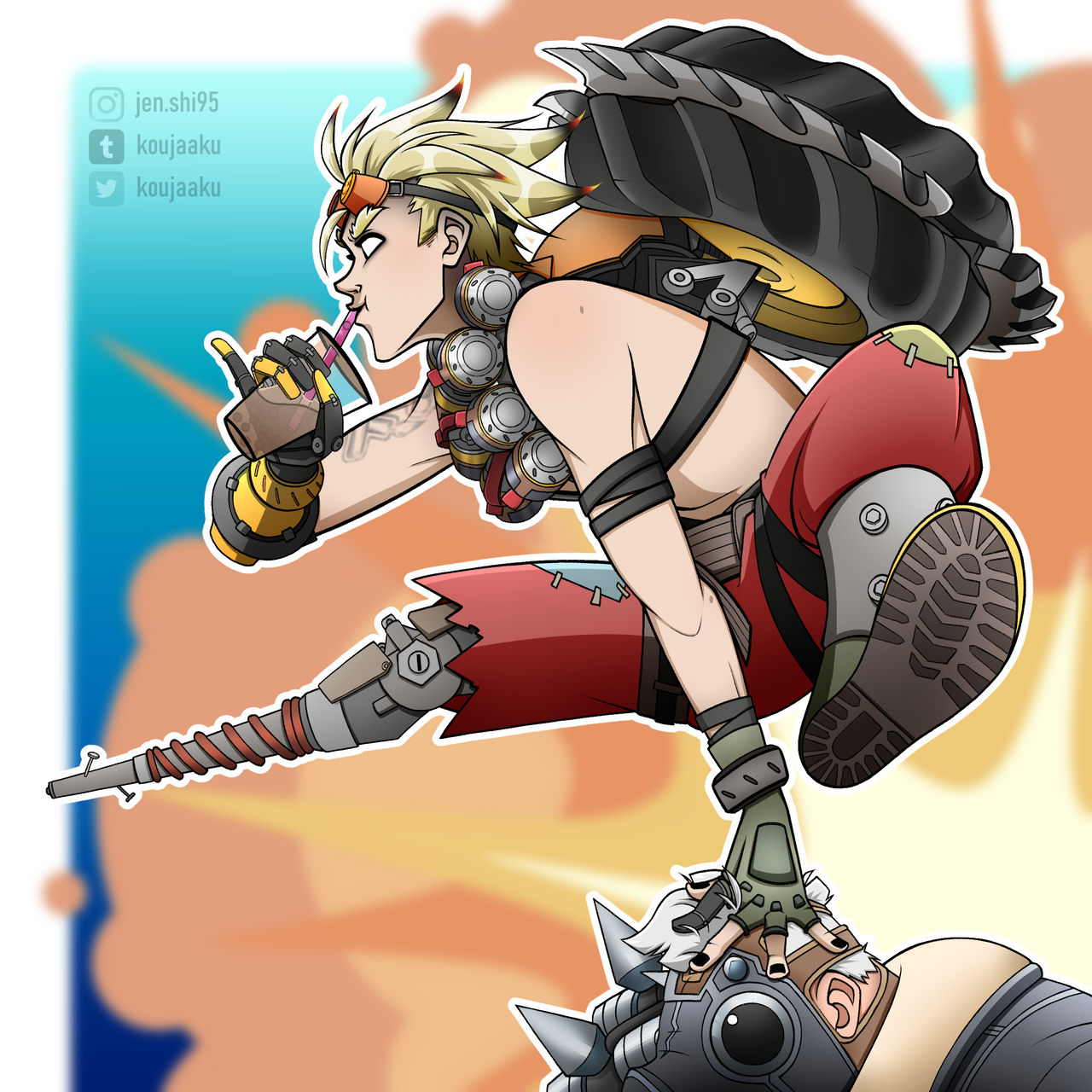 Junkrat Reference Overwatch 2: Junkrat by Fayolinn on DeviantArt