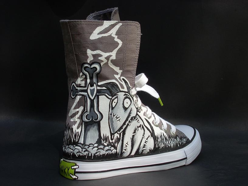 Frankenweenie Handpainted shoes Sparky