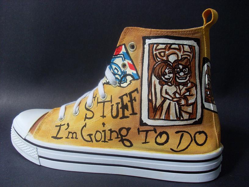 Custom Disney Pixar UP shoes Russel Carl Ellie Dug