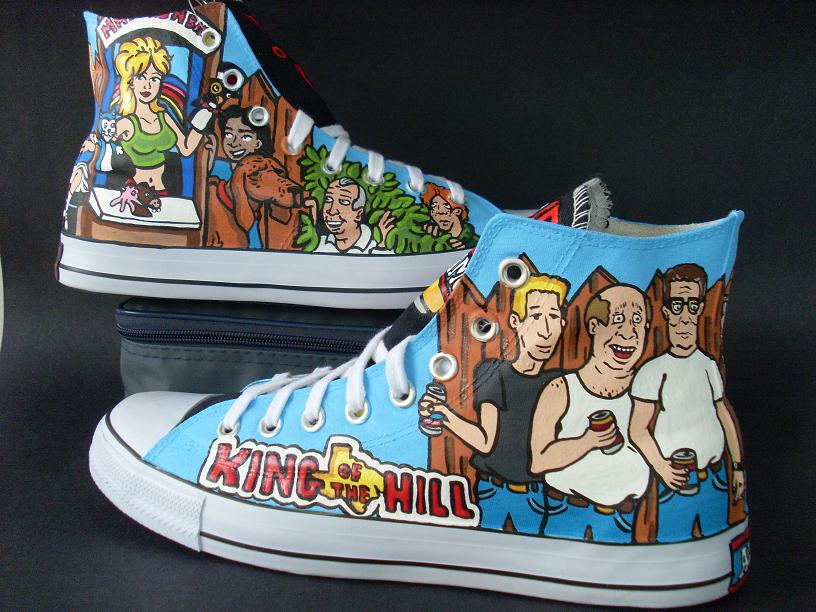 Custom King Of The Hill Shoes Hank Peggy Bobby