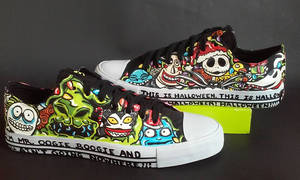 Nightmare Before Christmas Custom Shoes Jack Sally