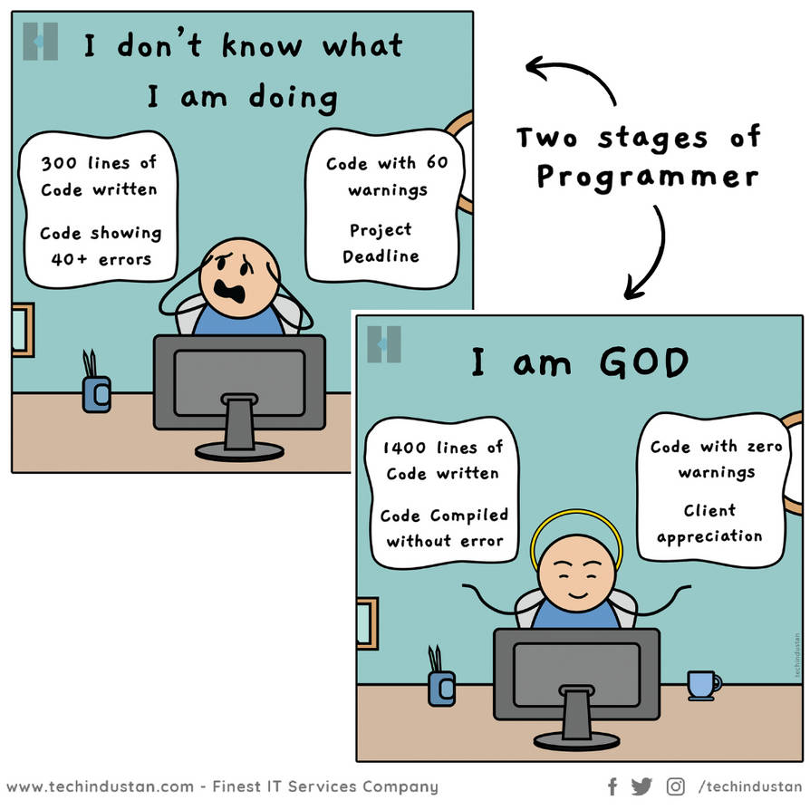 Life of a Programmer | Funny Programming Jokes by tecHindustanSolution ...