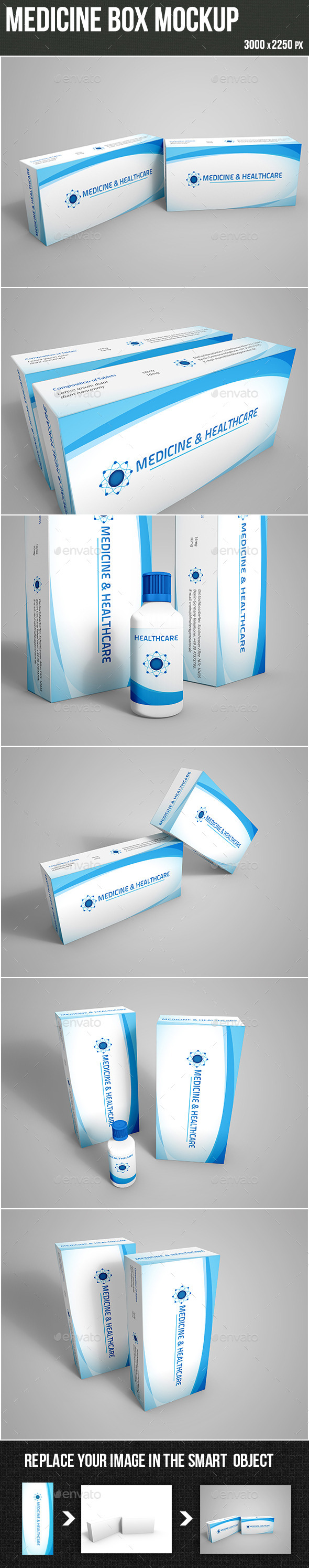 Medicine box Mockup