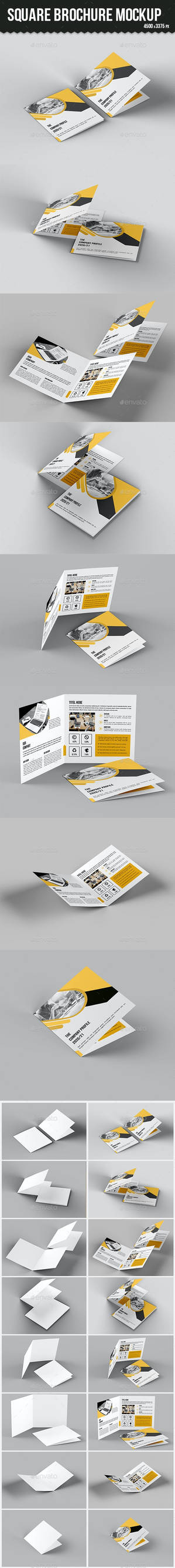 Square folded brochure Mockup (1)