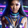 AI TEST Furtristic Asian In Sci-fi City