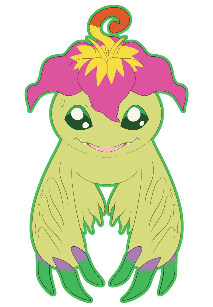 Palmon Yoinked by Peachiebunsart on DeviantArt