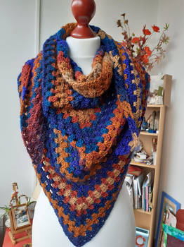Crochet Rainbow Shawl