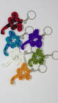 Upcycled Crochet Dragonfly Keychains by Ludaritz