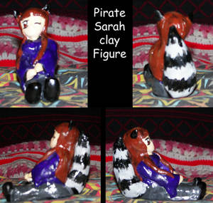 Pirate Sarah clay figure