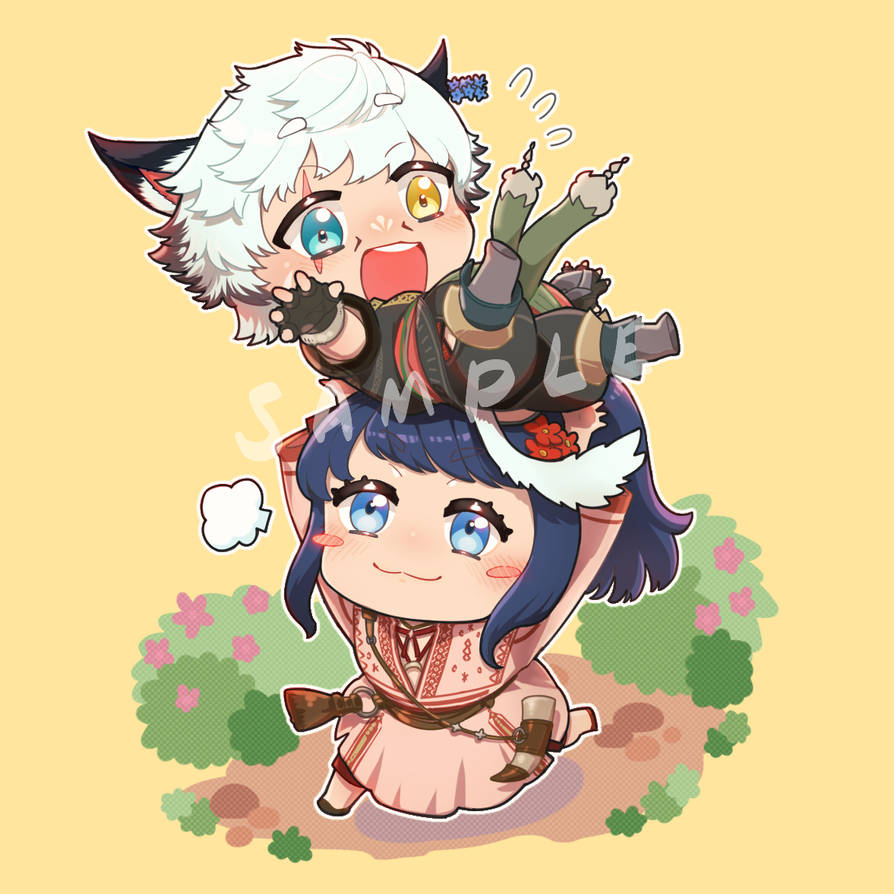 Chibi sample FFXIV by Lochris on DeviantArt