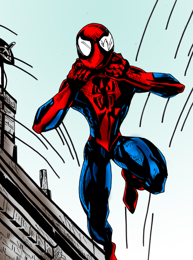 Spiderman Coloured