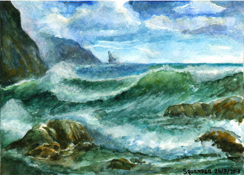 Landscape lesson #2 : Seascape