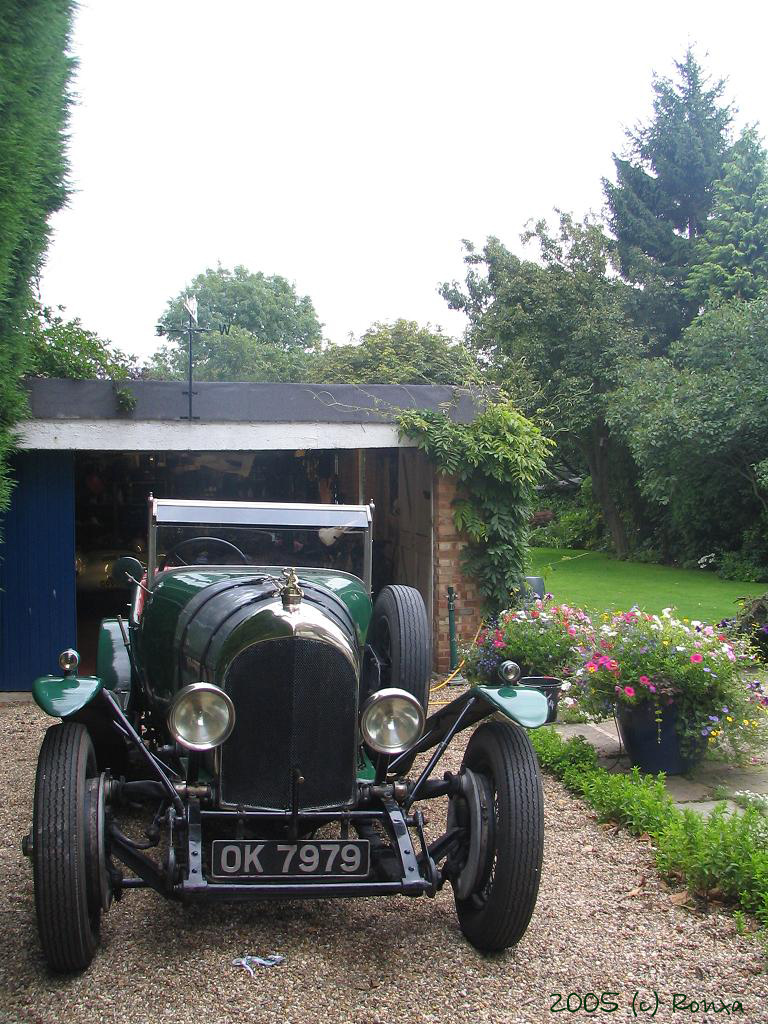 Bentley with flowers