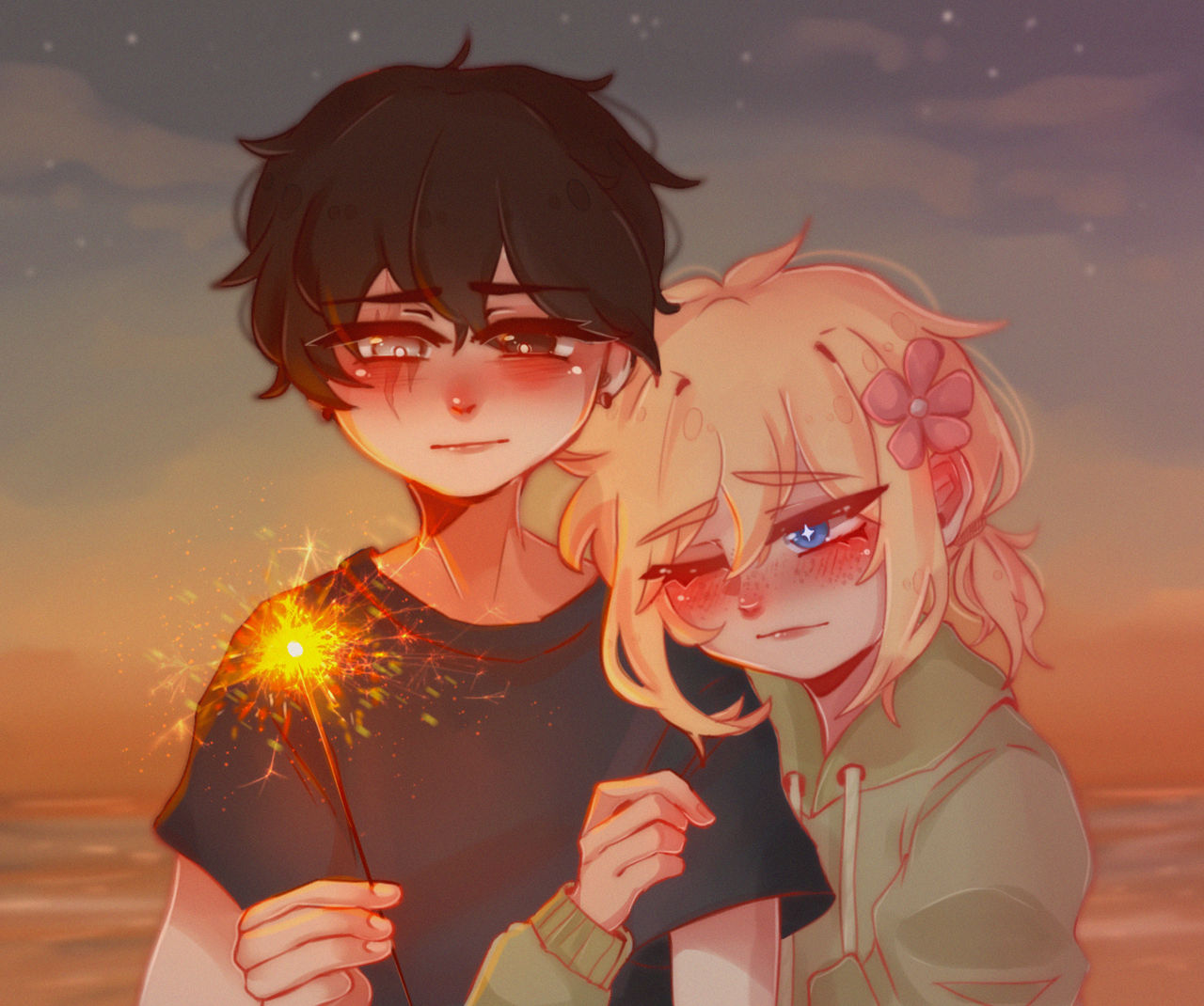 basil x sunny || omori by meldelmew on DeviantArt
