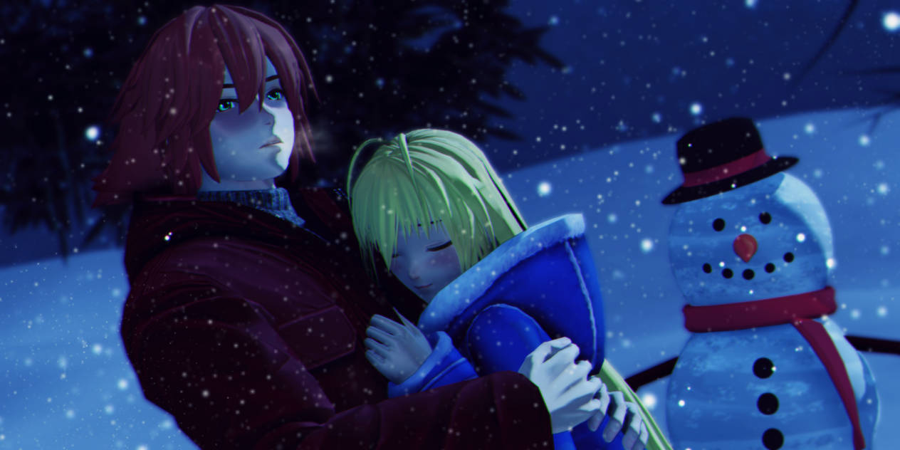 MMD: snowy embrace by KlaidAstoria on DeviantArt