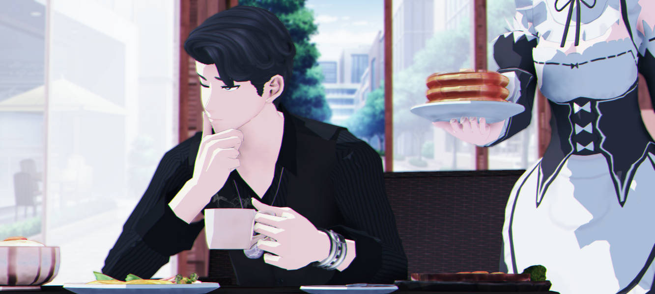 Mmd Morning Routine MMD: Breakfast in the cafe by KlaidAstoria on DeviantArt