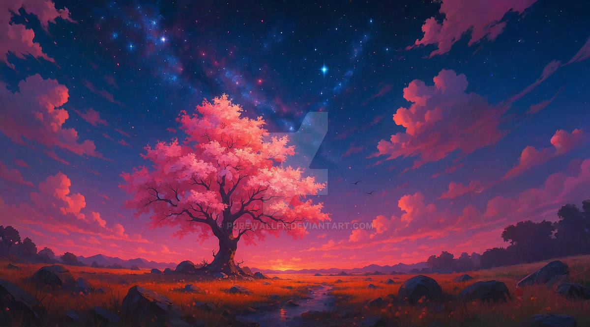 Magnificent Nocturnal Tree by PurewallFR on DeviantArt